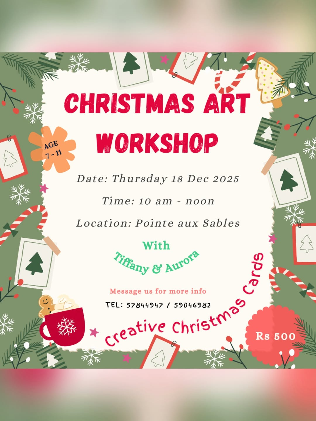 Kids Christmas Art Workshop - Photo 1