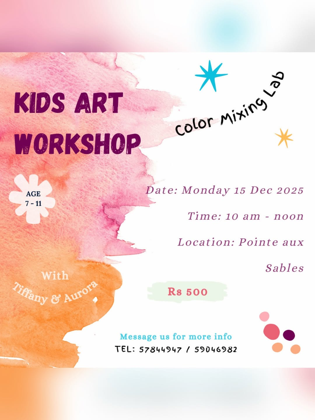 Kids Art Workshop - Colour Mixing Lab - Photo 1