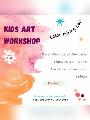 Kids Art Workshop - Colour Mixing Lab