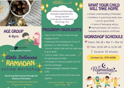 Little Believers Ramadan Worshop