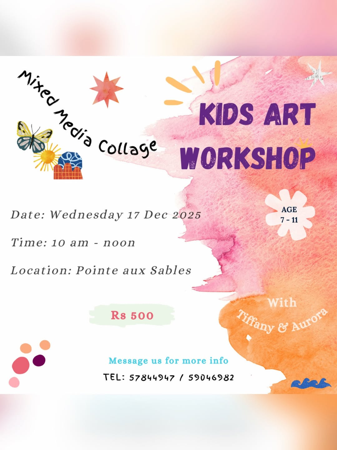 Kids Art Workshop - Mixed Media Collage - Photo 1